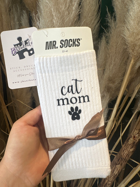 Socken 'Cat Mom'