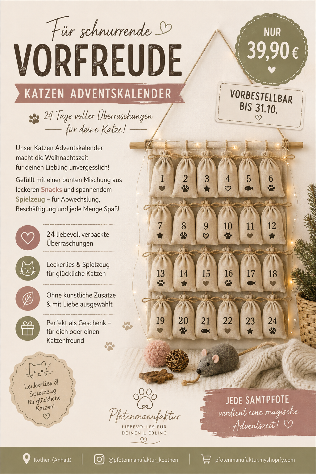 Katzen Adventskalender