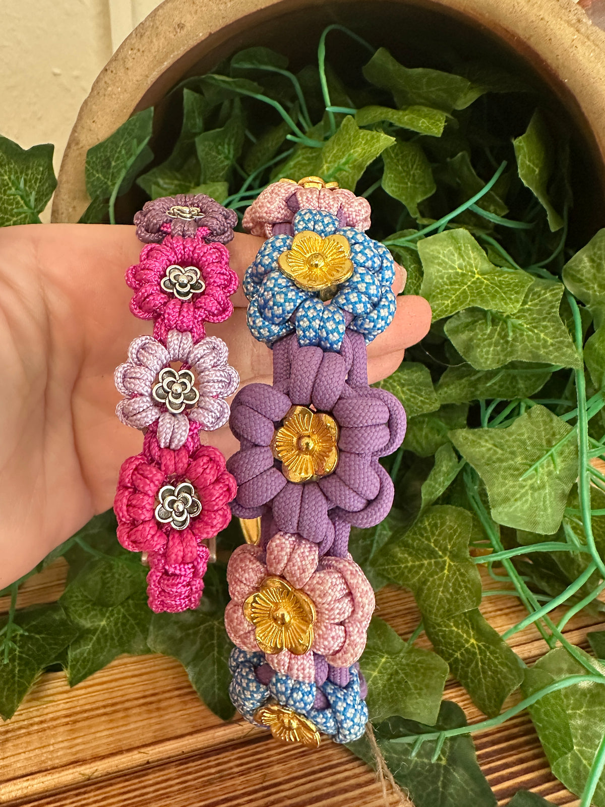 Personalisiertes Halsband 'FLOWER MINI'