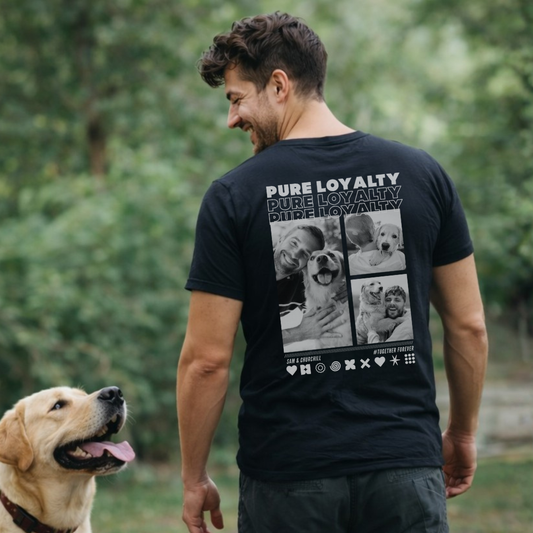 T-Shirt DOG LOVER mit Deinen Fotos personalisiert