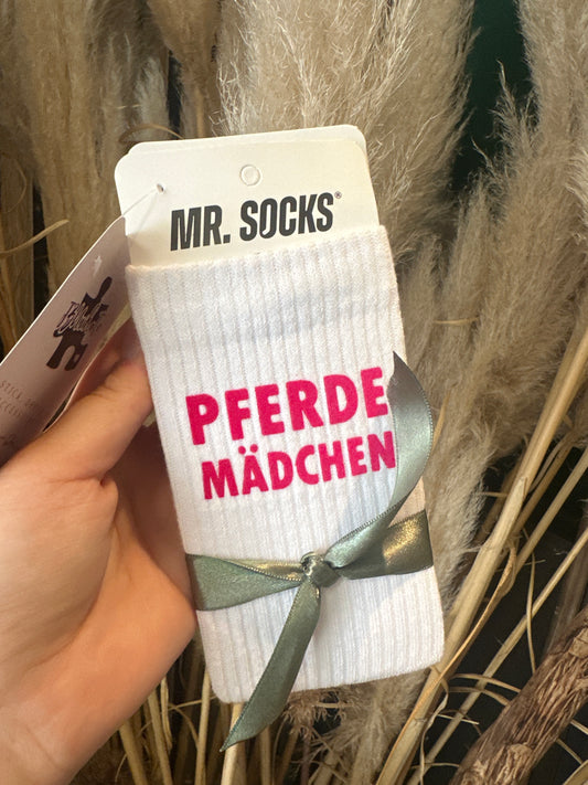 Socken 'Pferdemädchen pink'