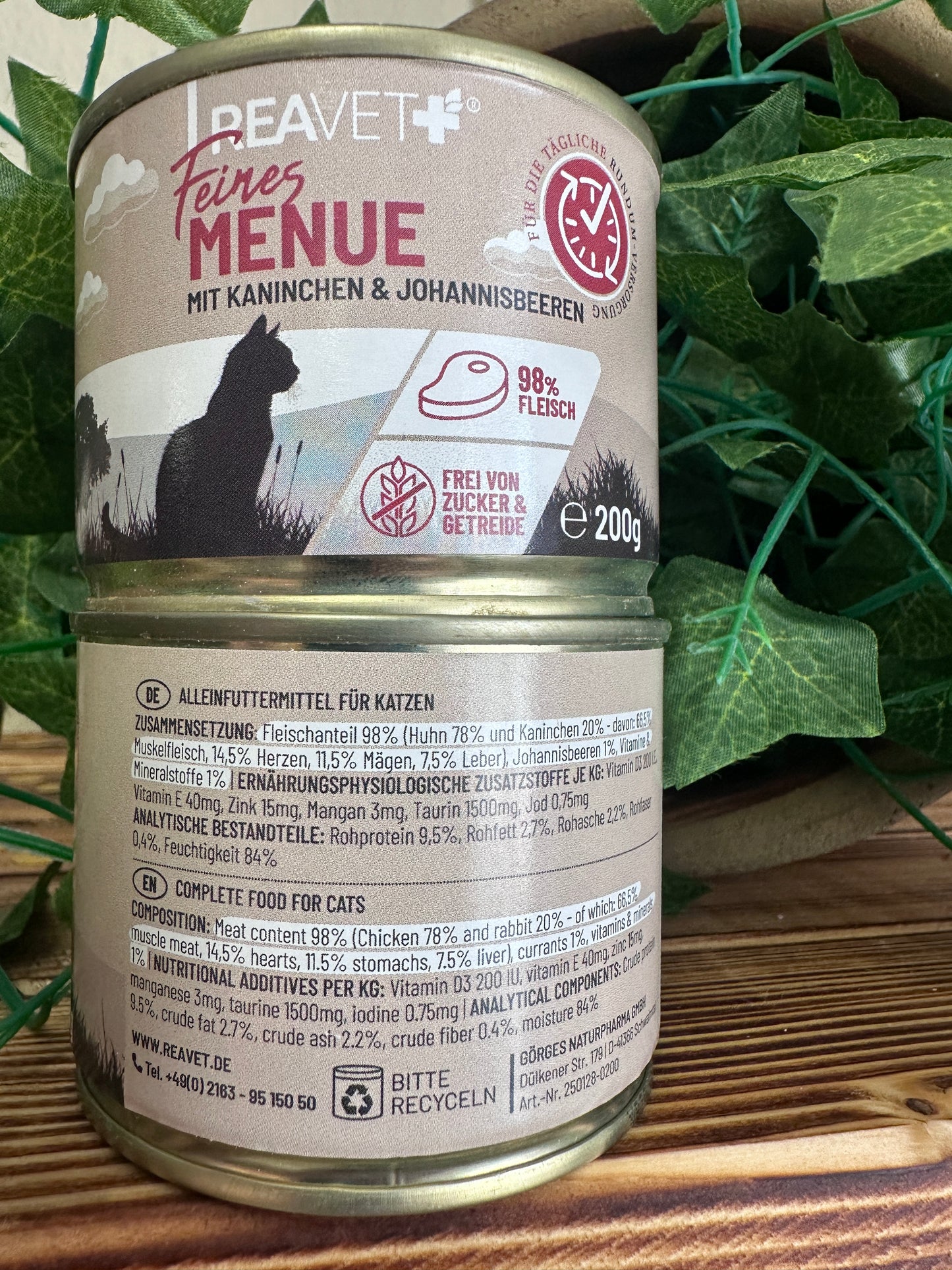 REAVET - Katzennassfutter Feines Menü  200g